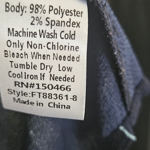 Delicate Sheer Navy Floral Tunic style Shirt - Picture 6 of 6